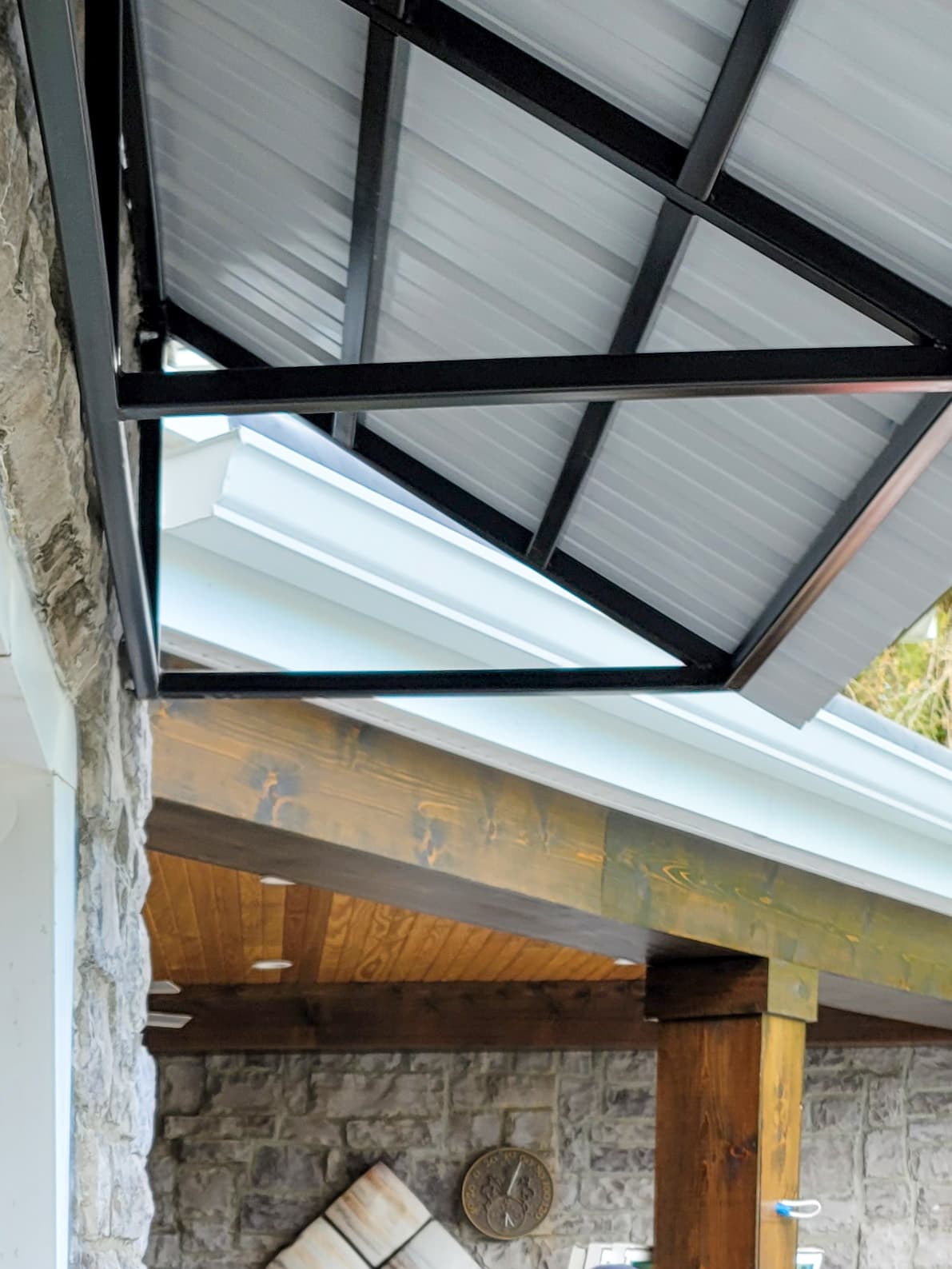 ASB Metal Awning photo in custom welding work, Central Kentucky.