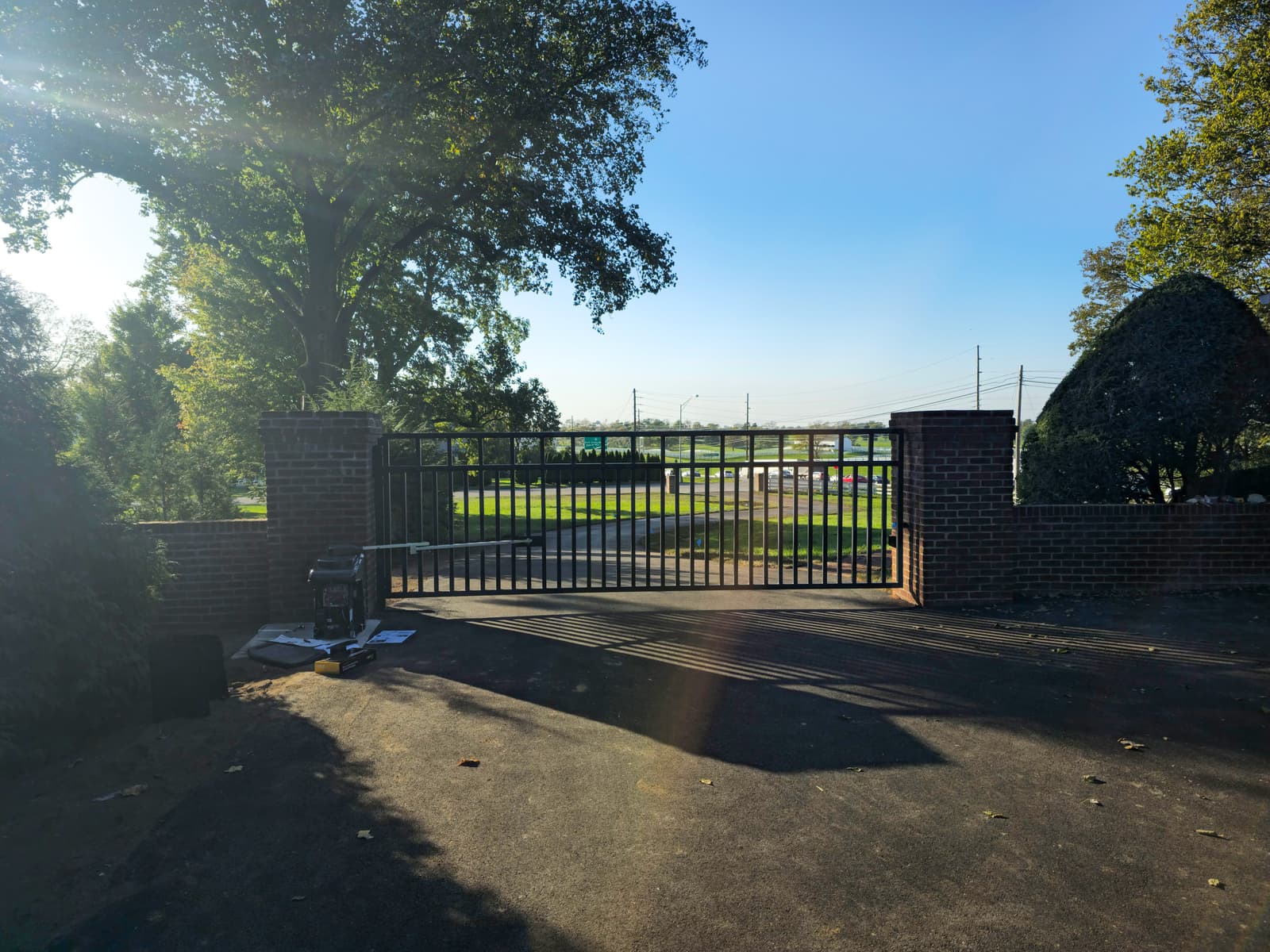 ASB 16 Foot Gate Installation photo in gates work, Central Kentucky.