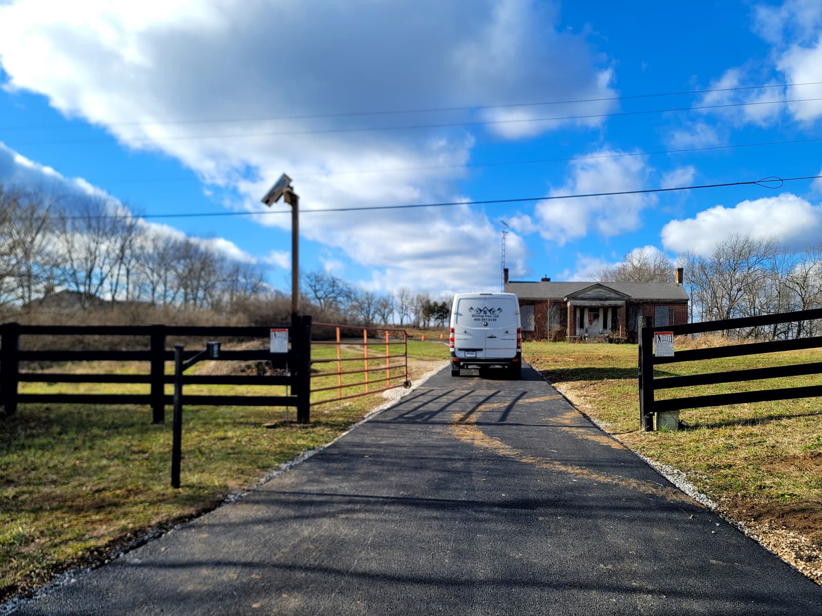 ASB Farm Gate Opener Installation photo in gates work, Central Kentucky.