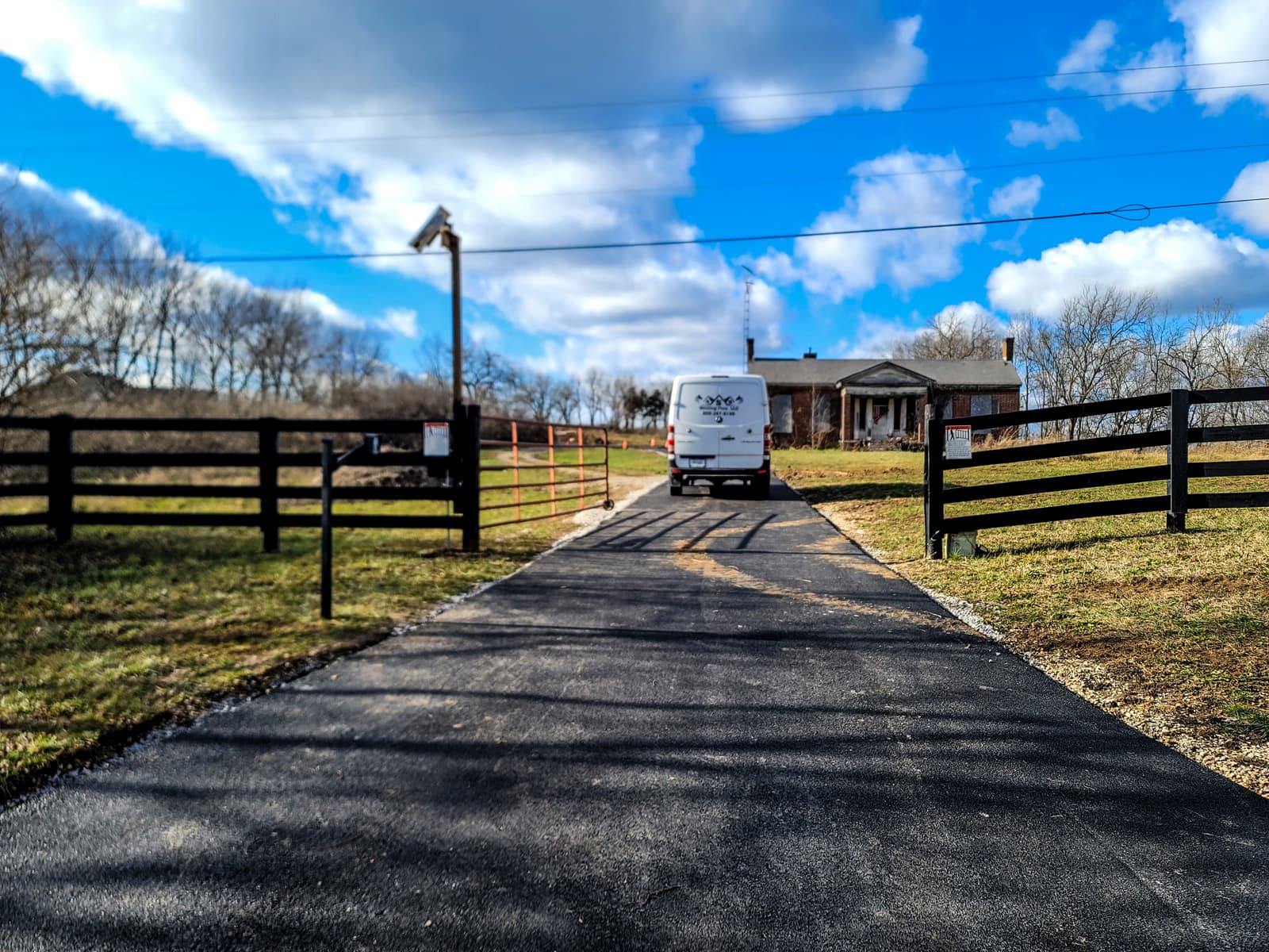 ASB Farm Gate Opener Installation photo in gates work, Central Kentucky.