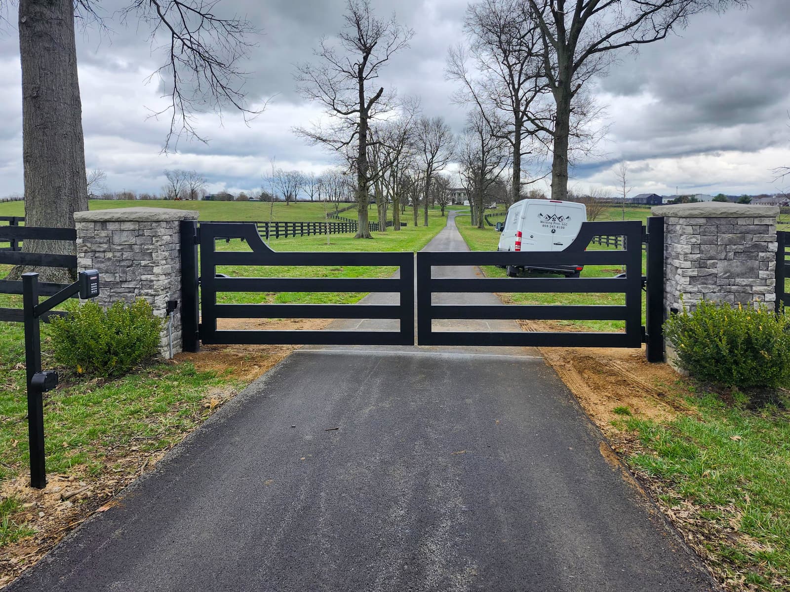 ASB Metal Farm Gate photo in gates work, Central Kentucky.