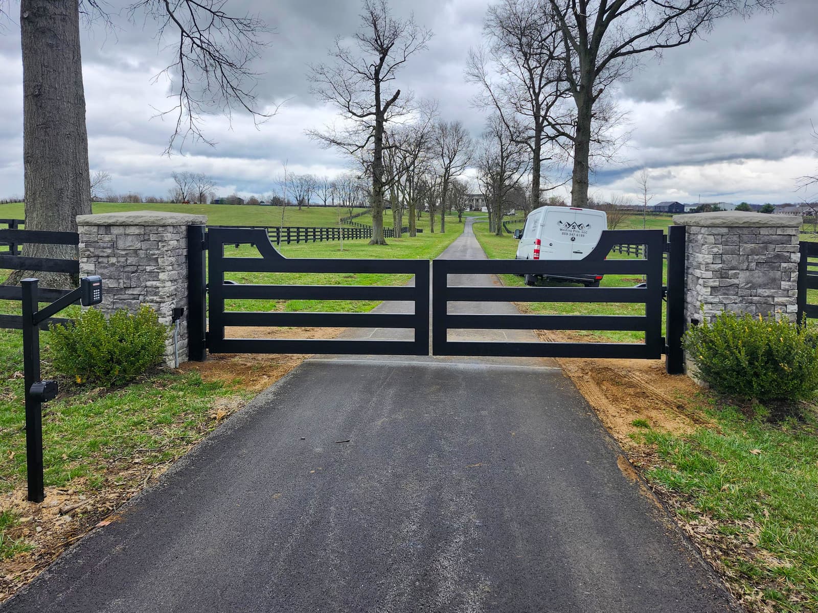 ASB Metal Farm Gate photo in gates work, Central Kentucky.