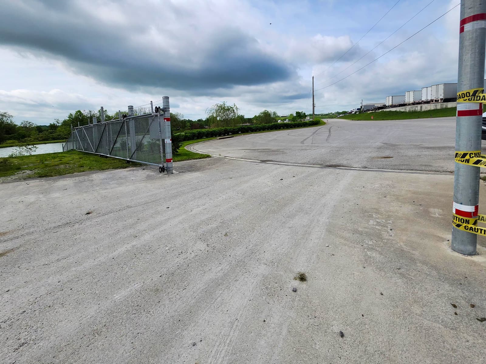 Sliding metal gate project built for a long vehicle entry.