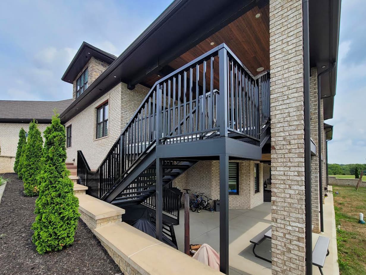 ASB Metal Deck Railing photo in railing work, Central Kentucky.