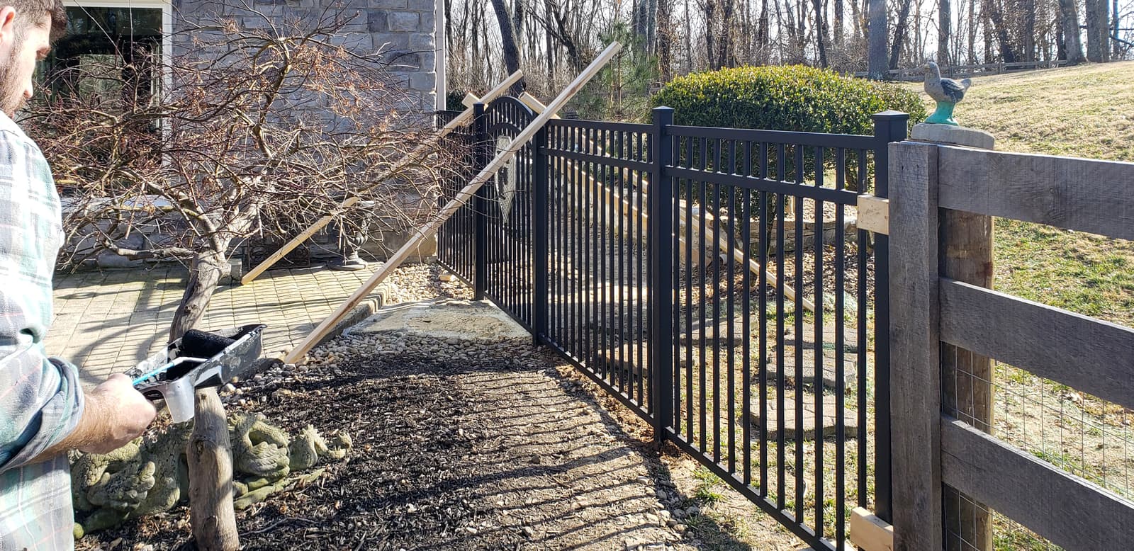 ASB Metal Railing Deck photo in railing work, Central Kentucky.