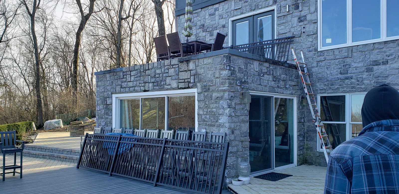 ASB Metal Railing Deck photo in railing work, Central Kentucky.