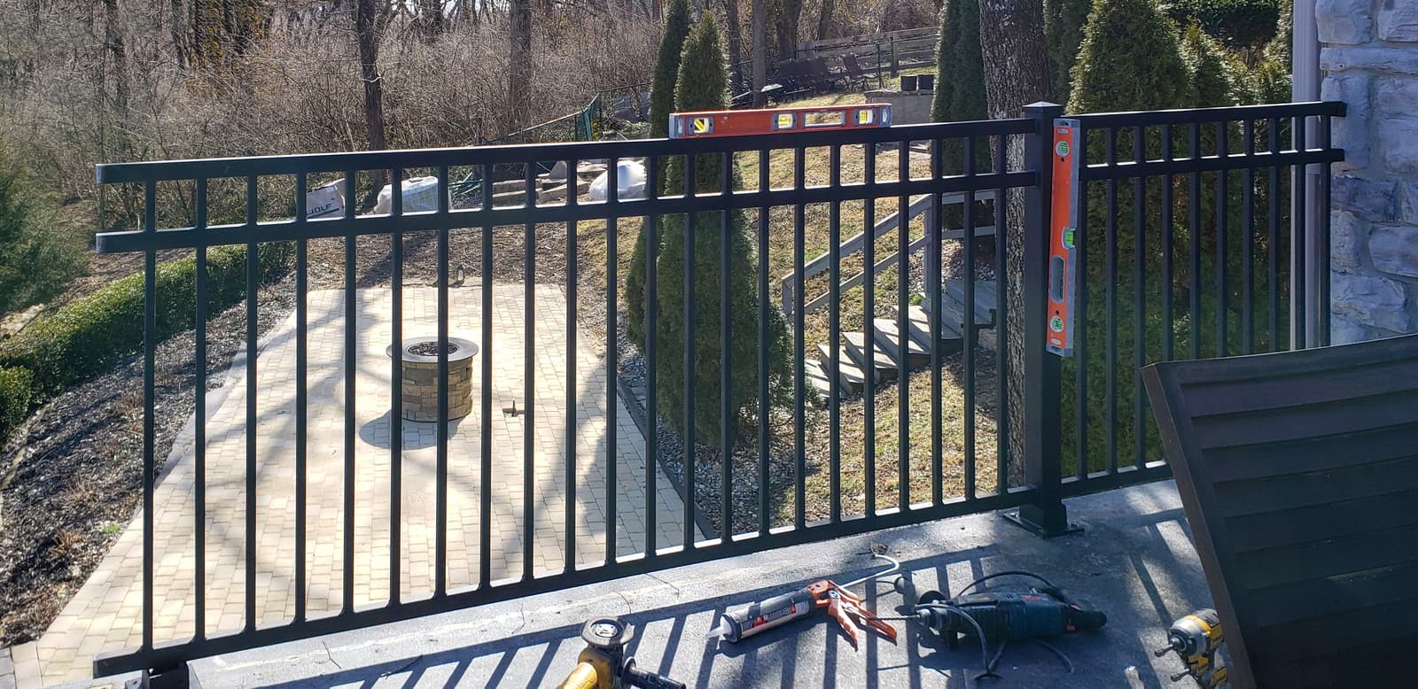 ASB Metal Railing Deck photo in railing work, Central Kentucky.