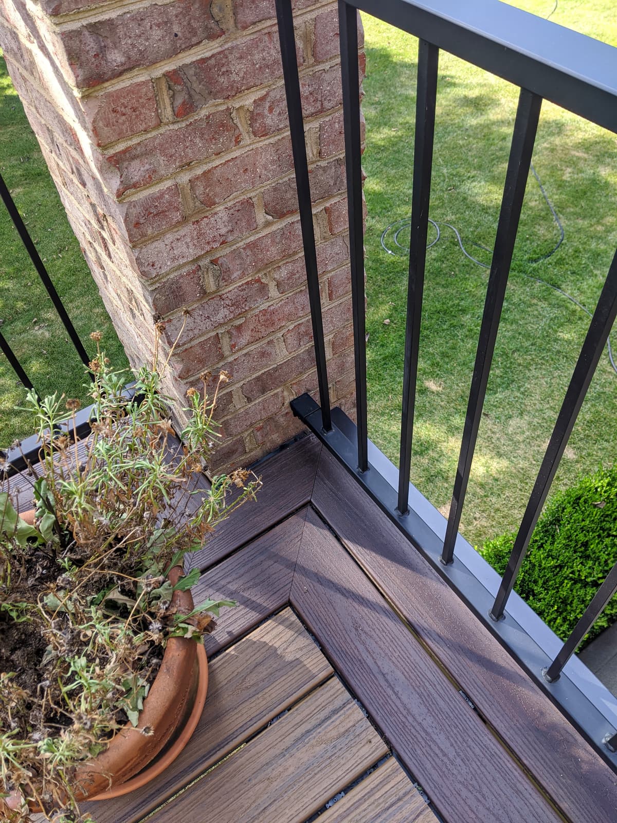 ASB Metal Railing Deck Remodel photo in railing work, Central Kentucky.