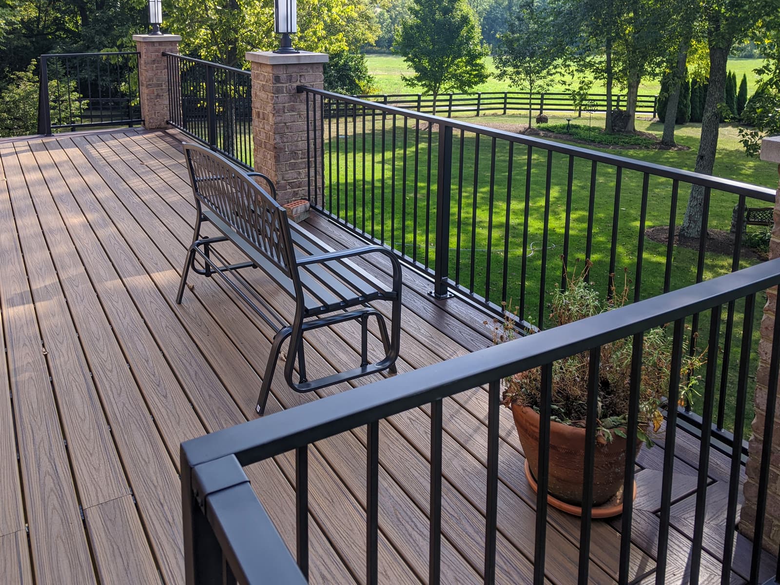 ASB Metal Railing Deck Remodel photo in railing work, Central Kentucky.