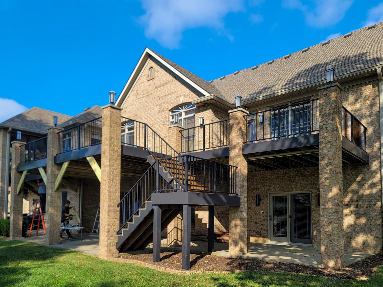 ASB Metal Railing Deck Remodel photo in railing work, Central Kentucky.