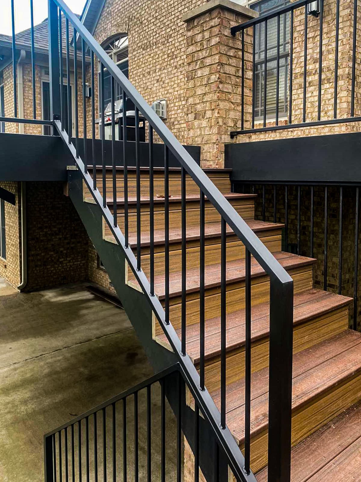 ASB Metal Railing Deck Remodel photo in railing work, Central Kentucky.
