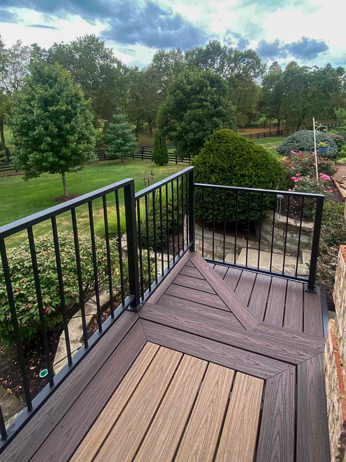 ASB Metal Railing Deck Remodel photo in railing work, Central Kentucky.