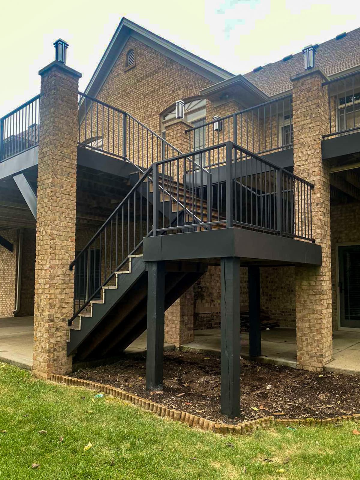 ASB Metal Railing Deck Remodel photo in railing work, Central Kentucky.