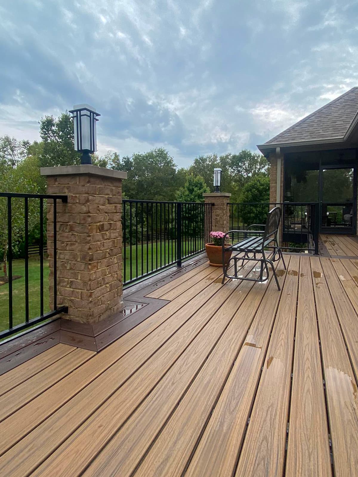 ASB Metal Railing Deck Remodel photo in railing work, Central Kentucky.