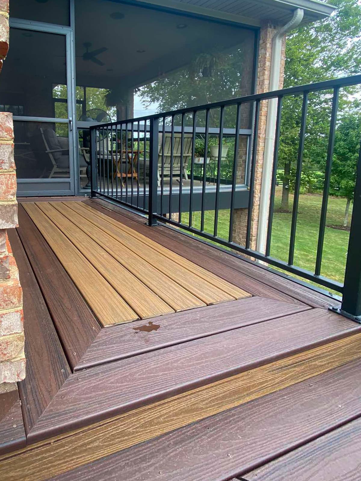 ASB Metal Railing Deck Remodel photo in railing work, Central Kentucky.