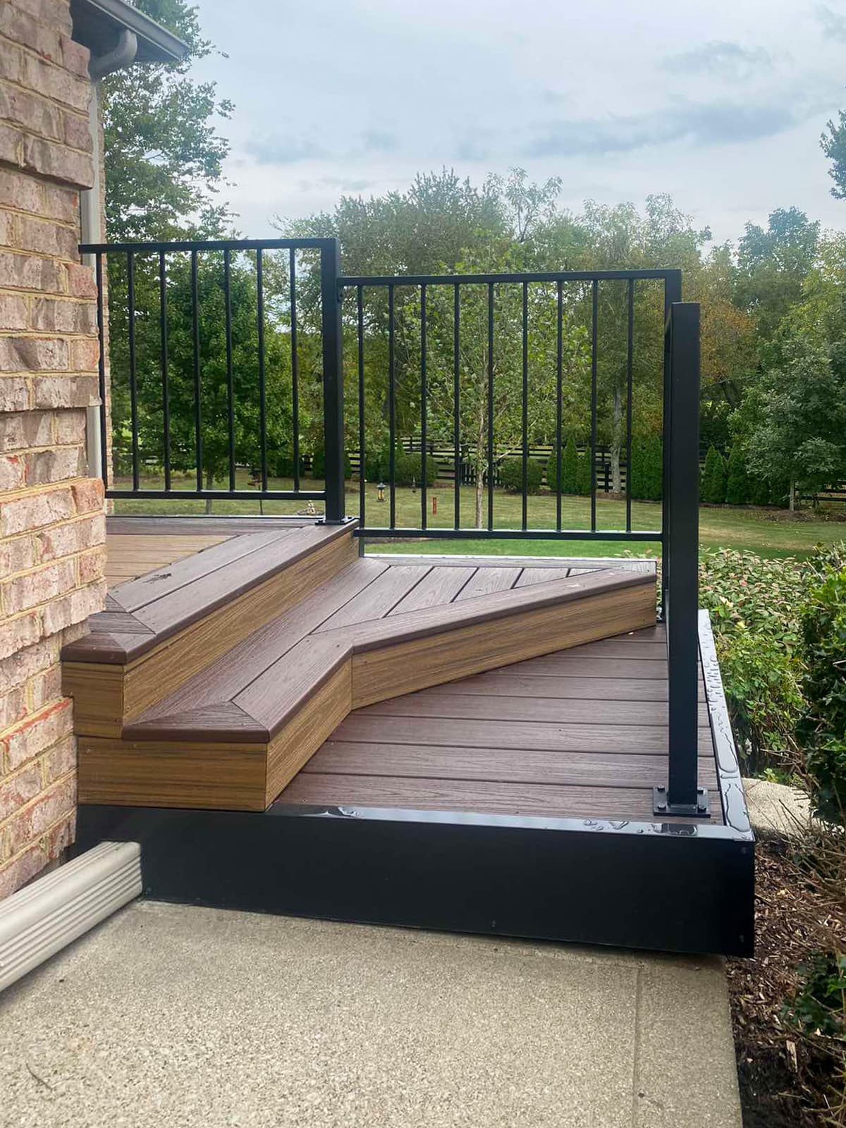 ASB Metal Railing Deck Remodel photo in railing work, Central Kentucky.