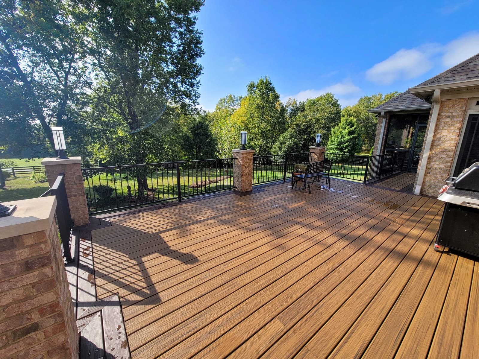 ASB Metal Railing Deck Remodel photo in railing work, Central Kentucky.