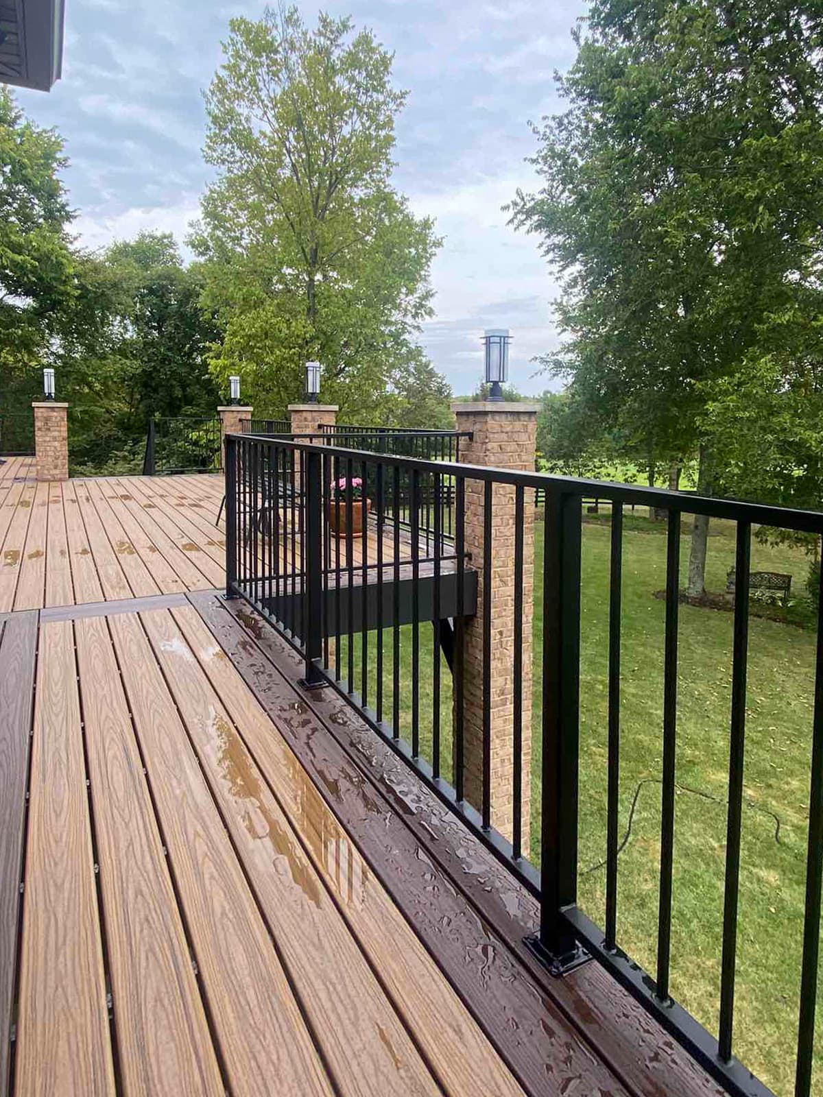 ASB Metal Railing Deck Remodel photo in railing work, Central Kentucky.