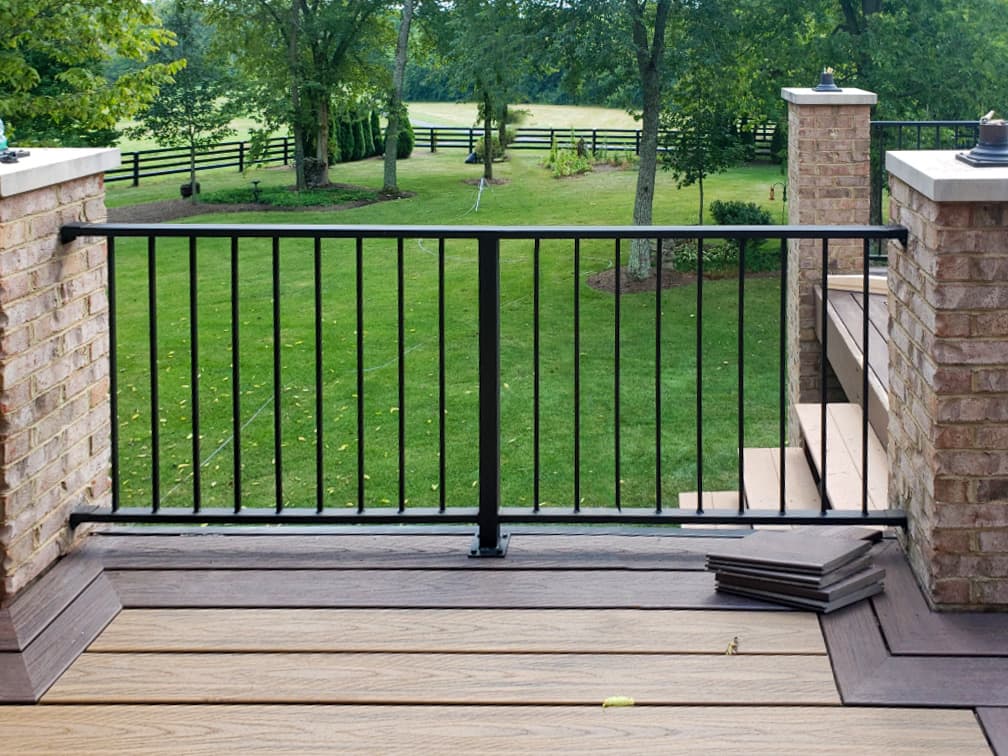 ASB Metal Railing Deck Remodel photo in railing work, Central Kentucky.