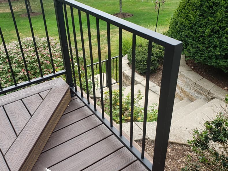 ASB Metal Railing Deck Remodel photo in railing work, Central Kentucky.