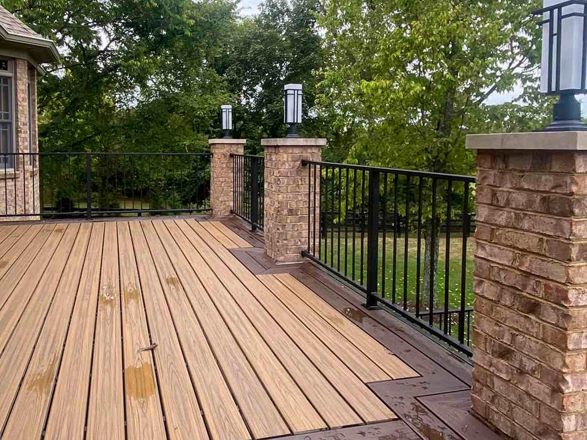 ASB Metal Railing Deck Remodel photo in railing work, Central Kentucky.