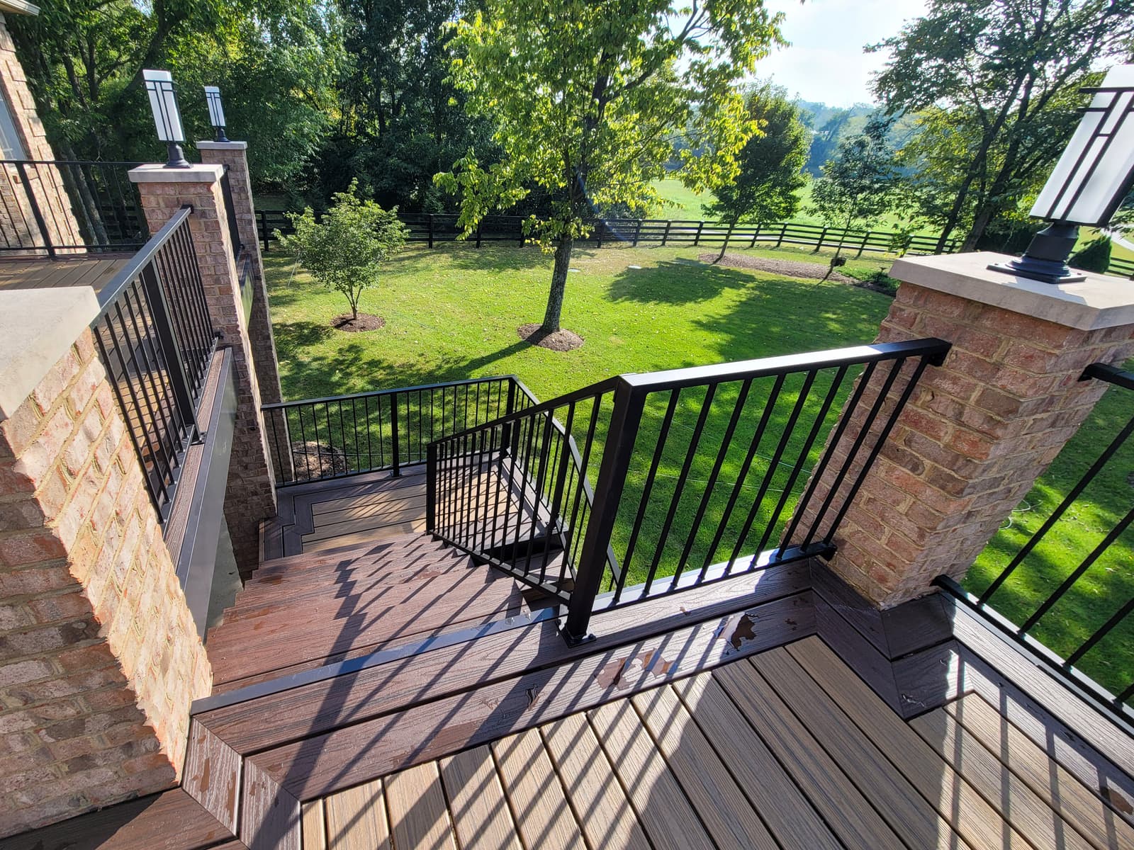 ASB Metal Railing Deck Remodel photo in railing work, Central Kentucky.