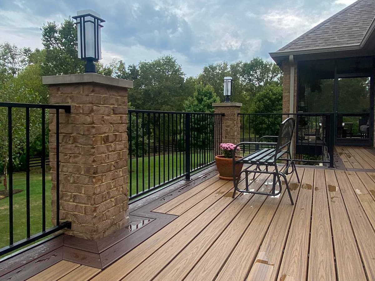 ASB Metal Railing Deck Remodel photo in railing work, Central Kentucky.