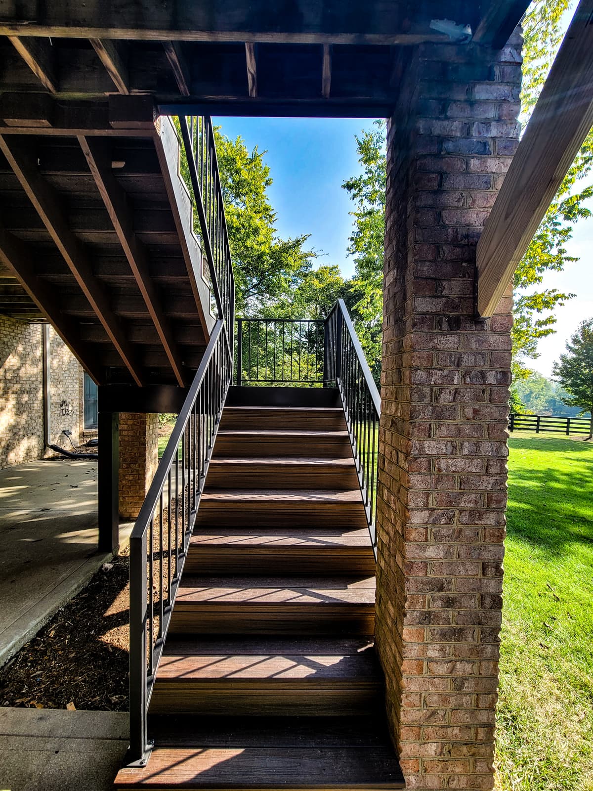 ASB Metal Railing Deck Remodel photo in railing work, Central Kentucky.