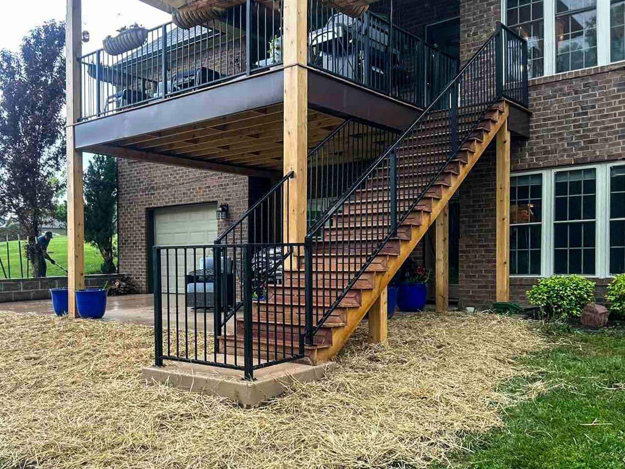 ASB Metal Deck Railing photo in railing work, Central Kentucky.