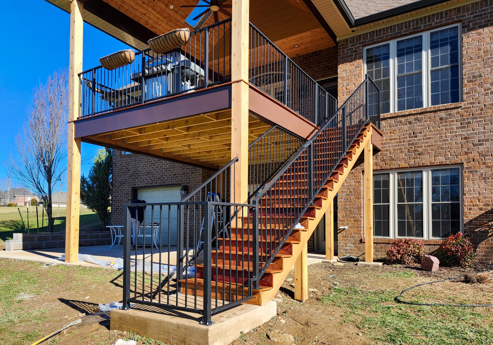 ASB Metal Deck Railing photo in railing work, Central Kentucky.