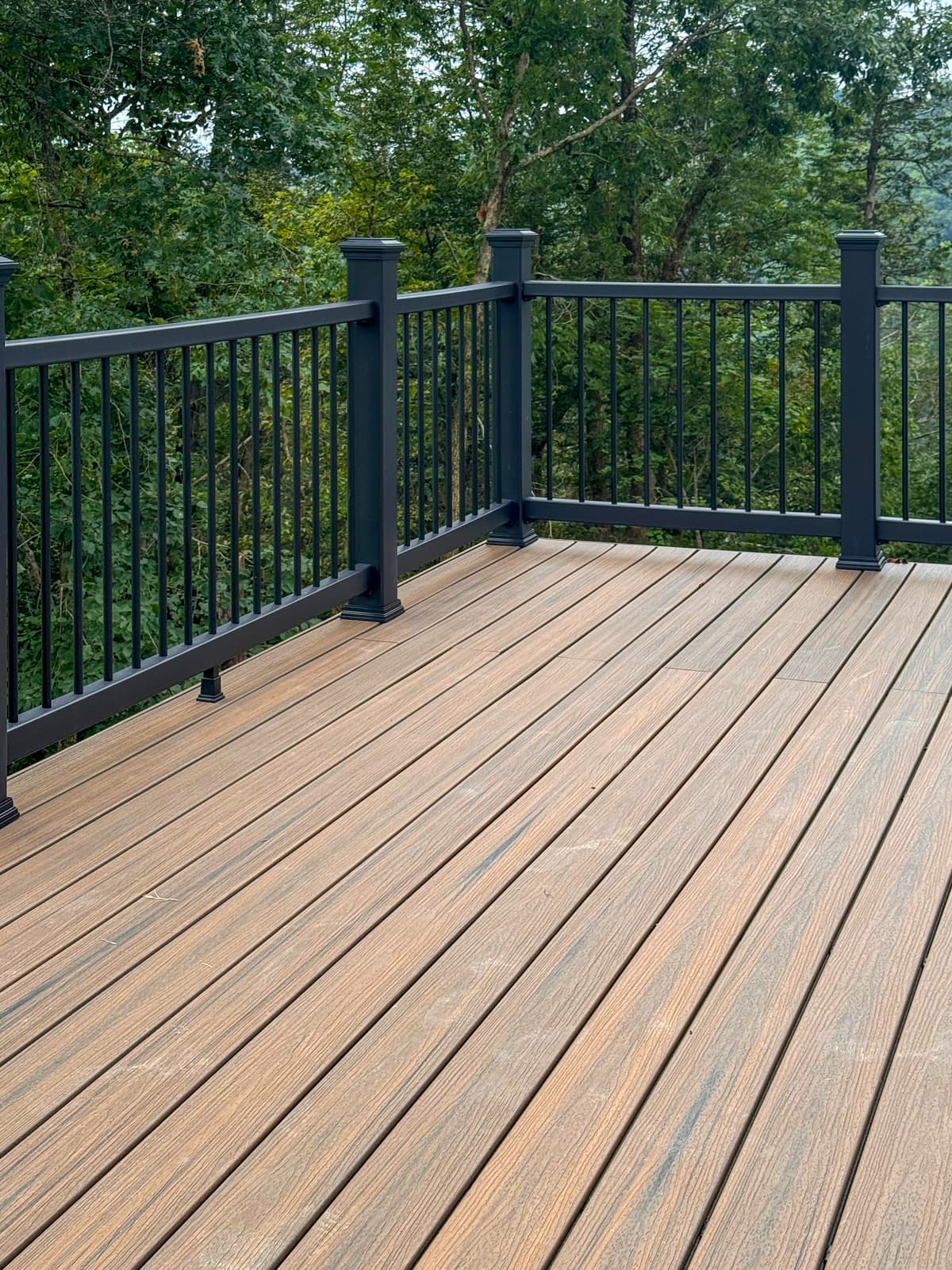 ASB Deck Reconstruction photo in railing work, Central Kentucky.