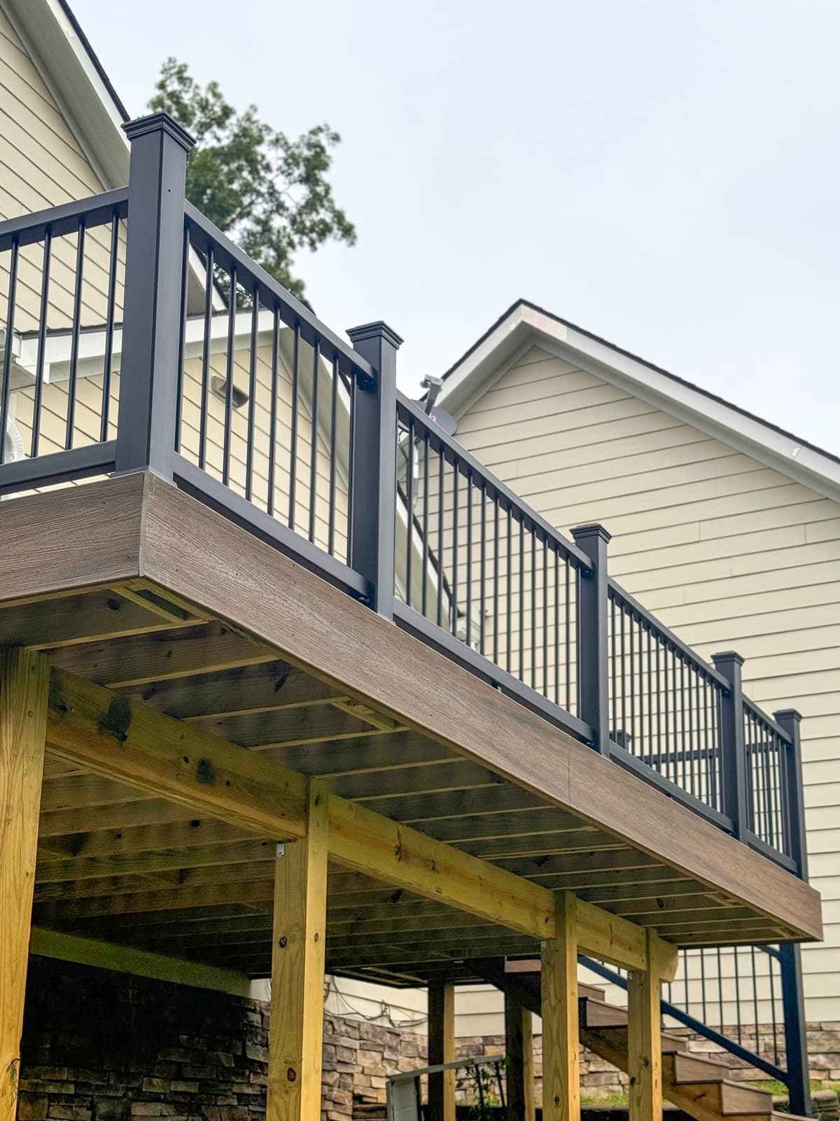ASB Deck Reconstruction photo in railing work, Central Kentucky.