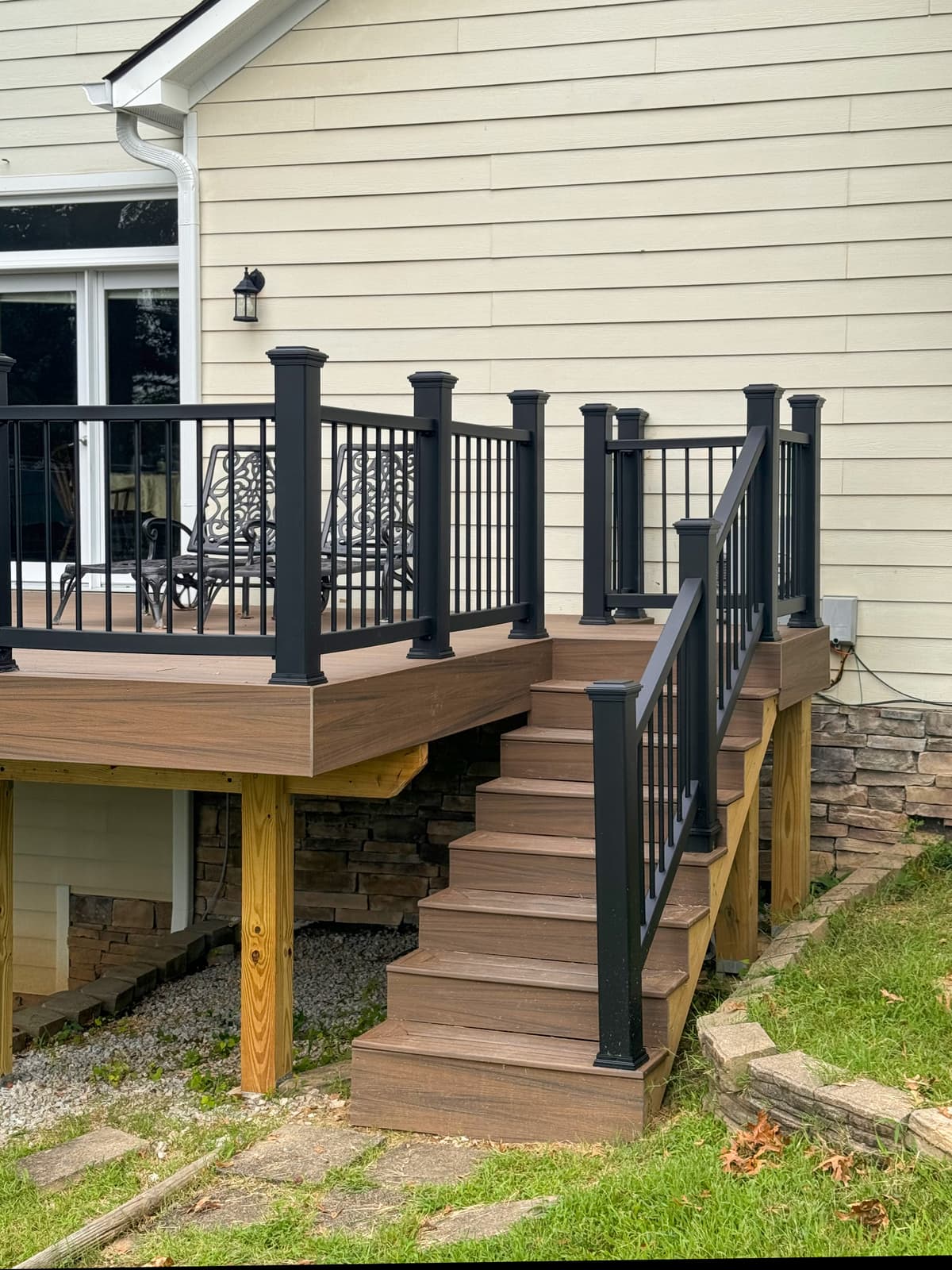 ASB Deck Reconstruction photo in railing work, Central Kentucky.