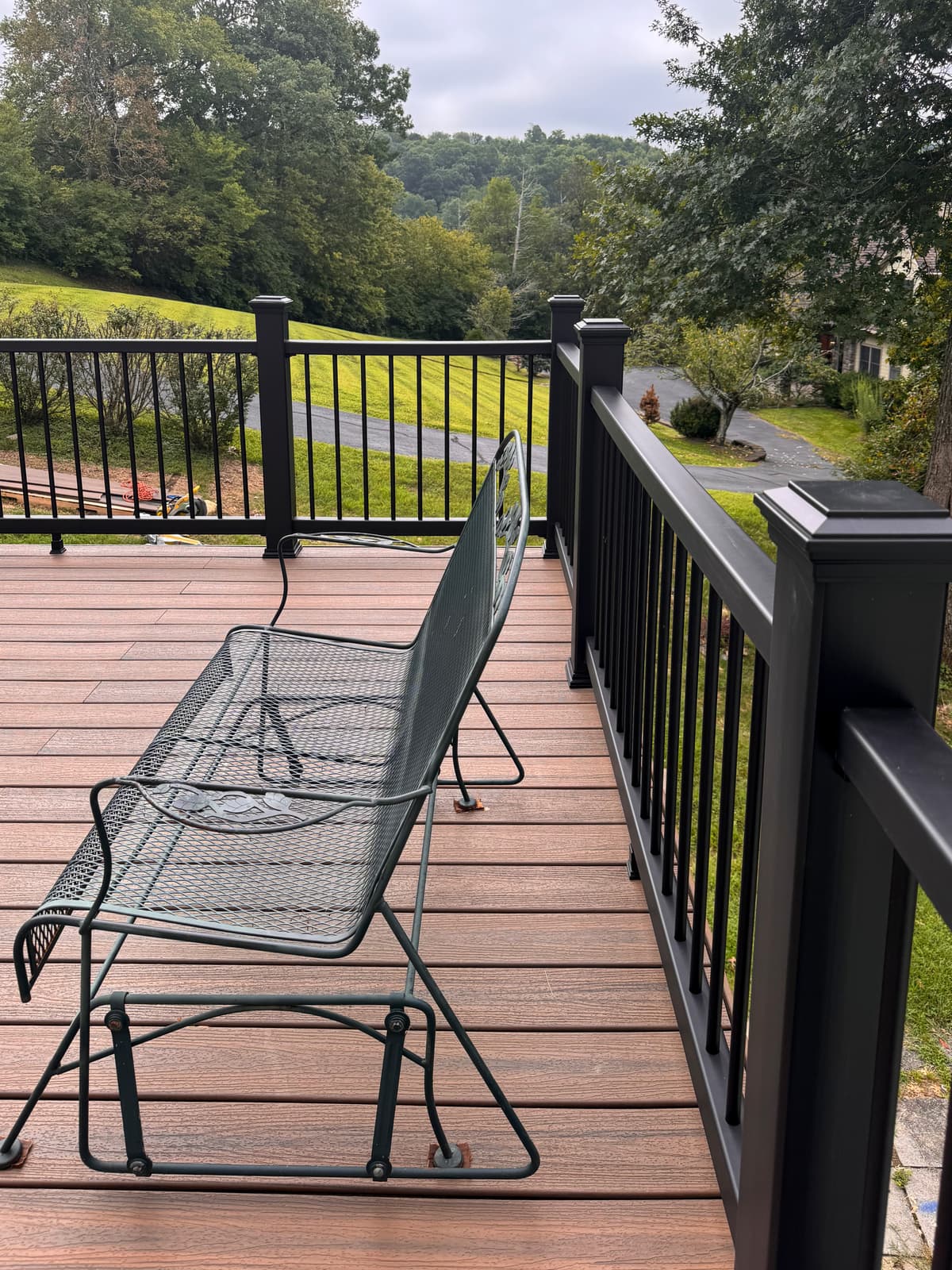 ASB Deck Reconstruction photo in railing work, Central Kentucky.