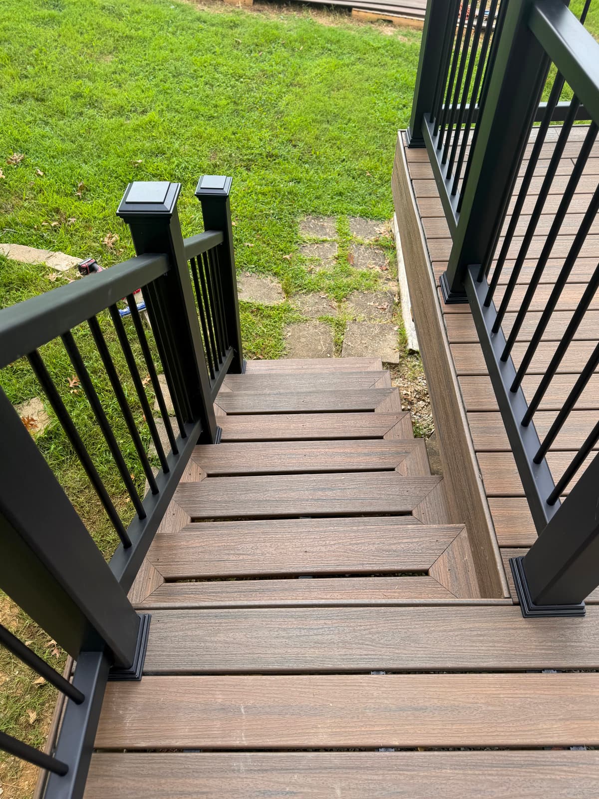 ASB Deck Reconstruction photo in railing work, Central Kentucky.