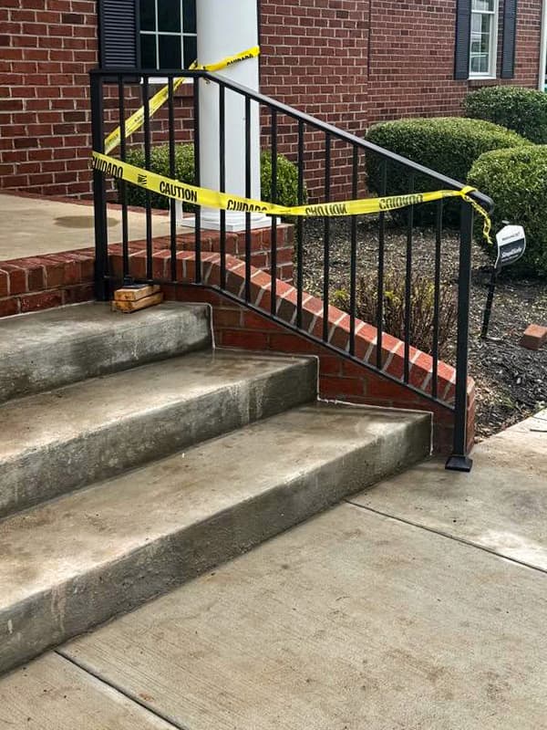 ASB Metal Railing Installation photo in railing work, Central Kentucky.