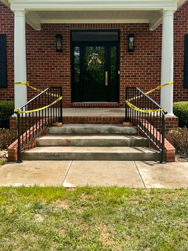ASB Metal Railing Installation photo in railing work, Central Kentucky.