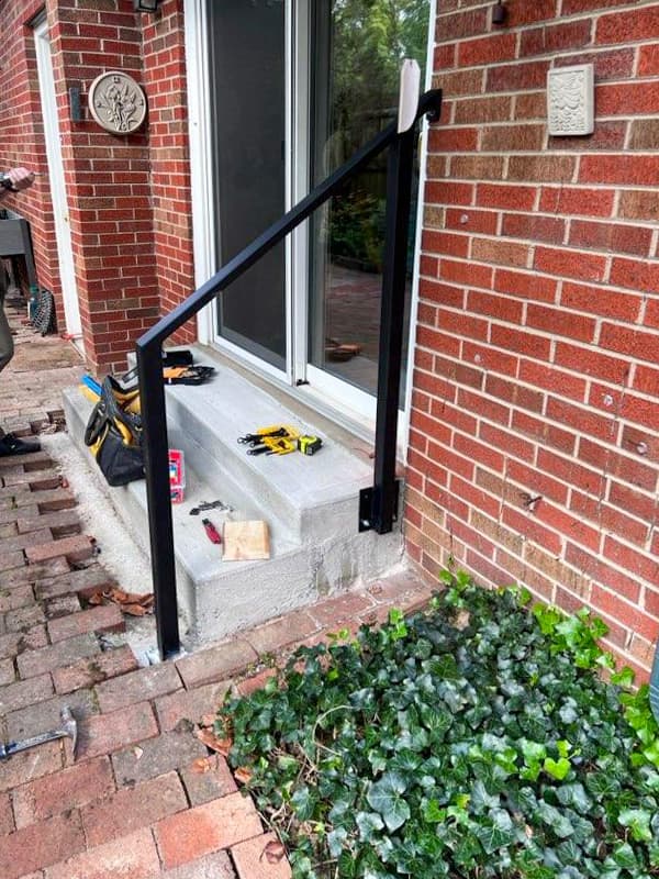 ASB Metal Handrail photo in railing work, Central Kentucky.