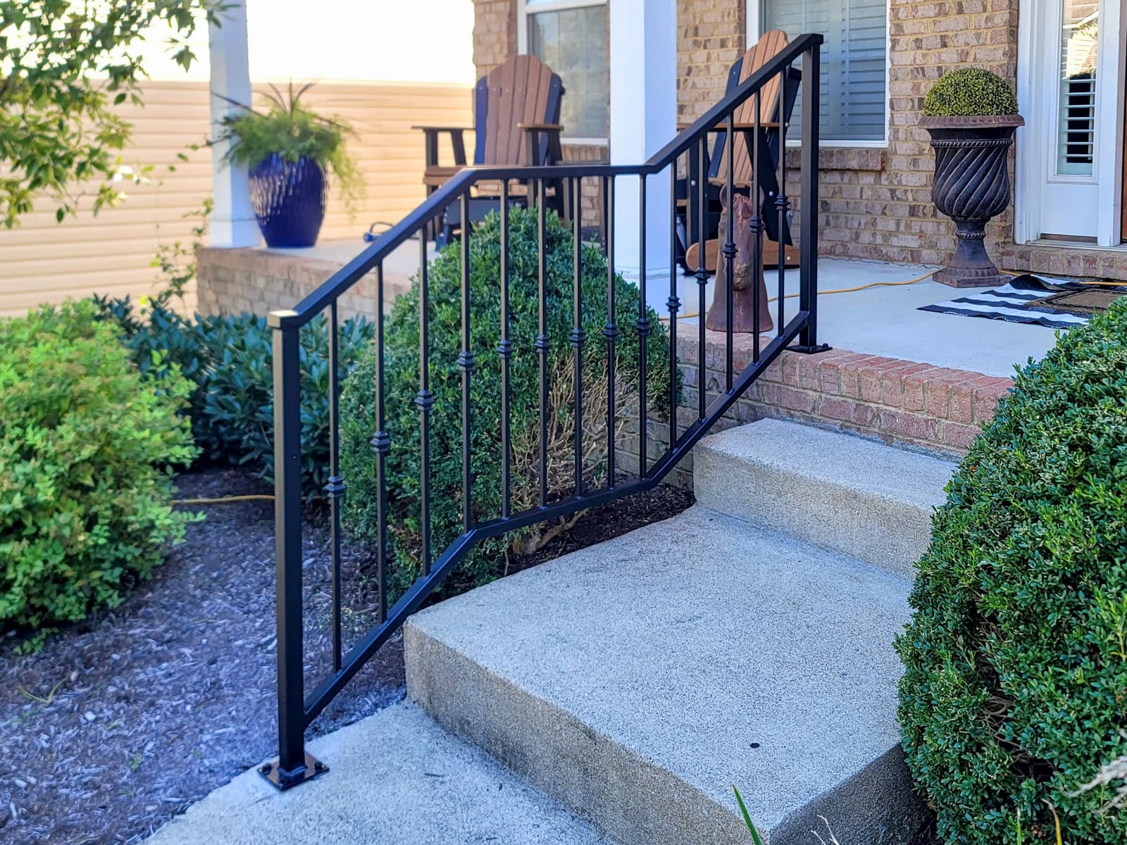 ASB Step Railing photo in railing work, Central Kentucky.