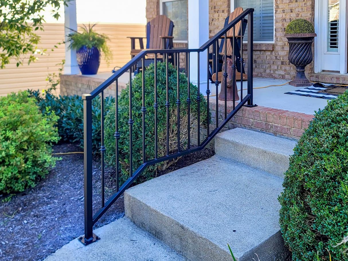 ASB Step Railing photo in railing work, Central Kentucky.