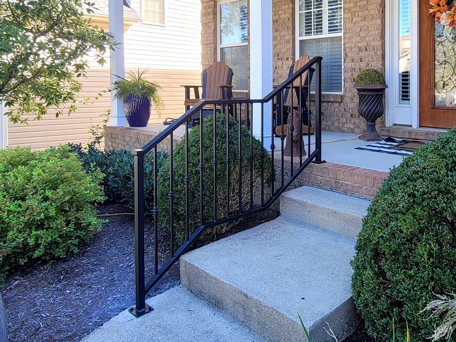ASB Step Railing photo in railing work, Central Kentucky.