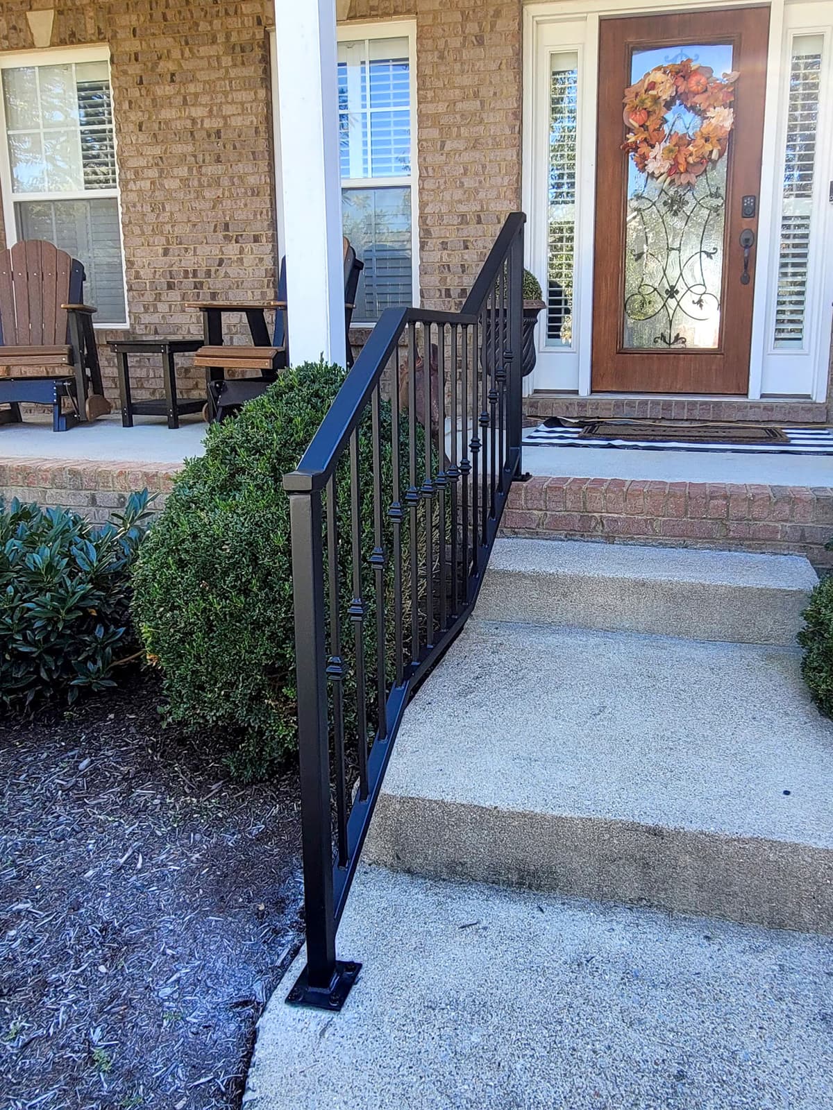 ASB Step Railing photo in railing work, Central Kentucky.