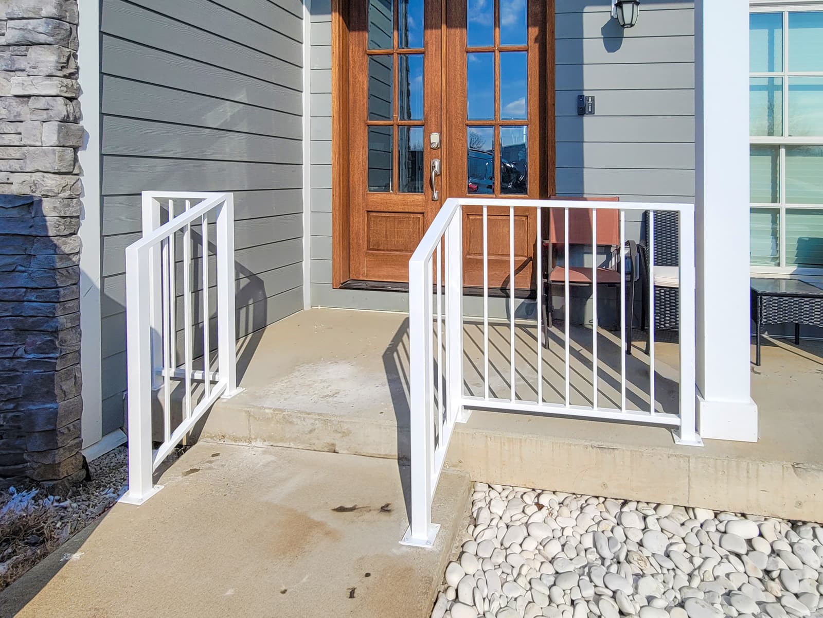 ASB Ornamental Porch Railing photo in railing work, Central Kentucky.