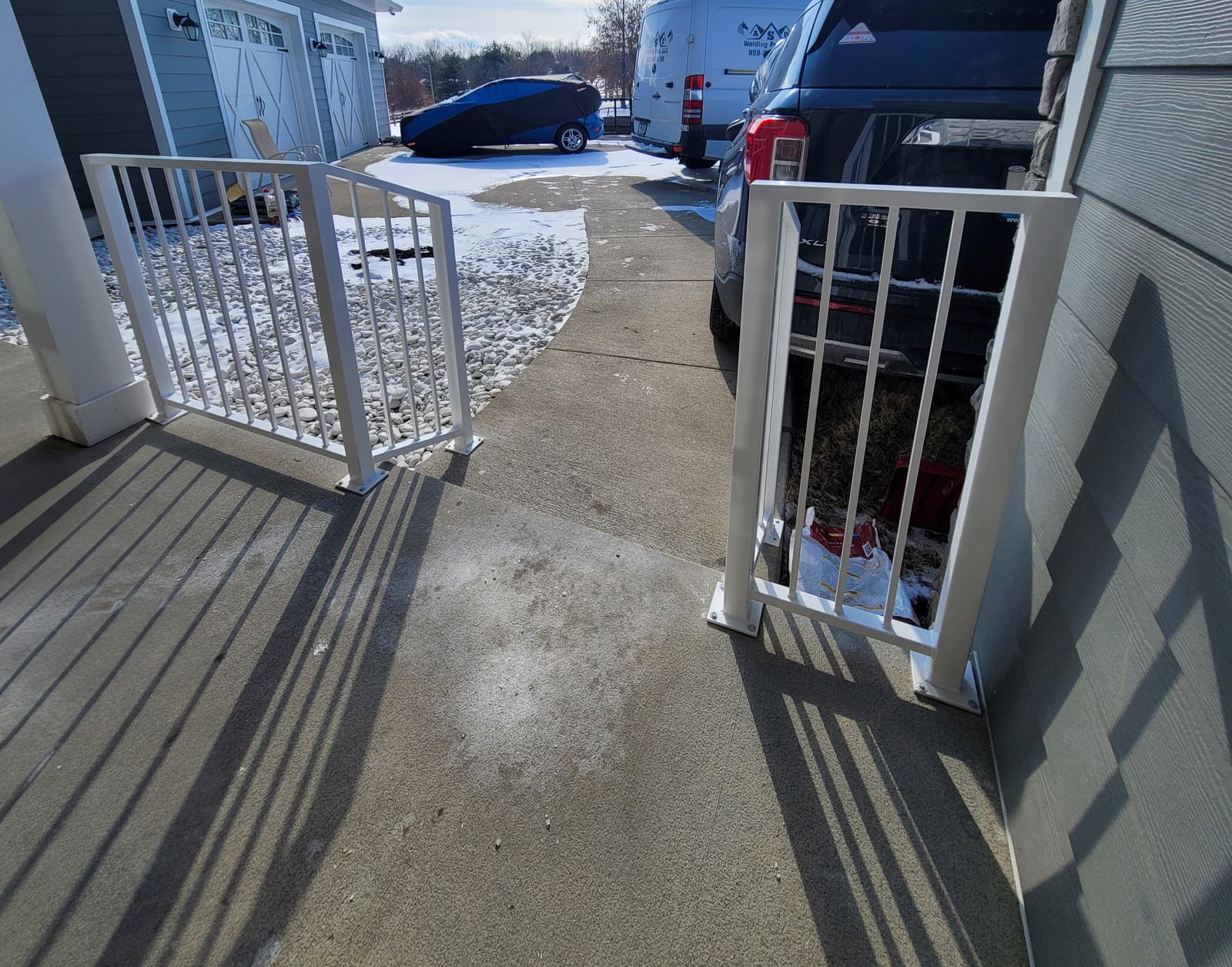 ASB Ornamental Porch Railing photo in railing work, Central Kentucky.