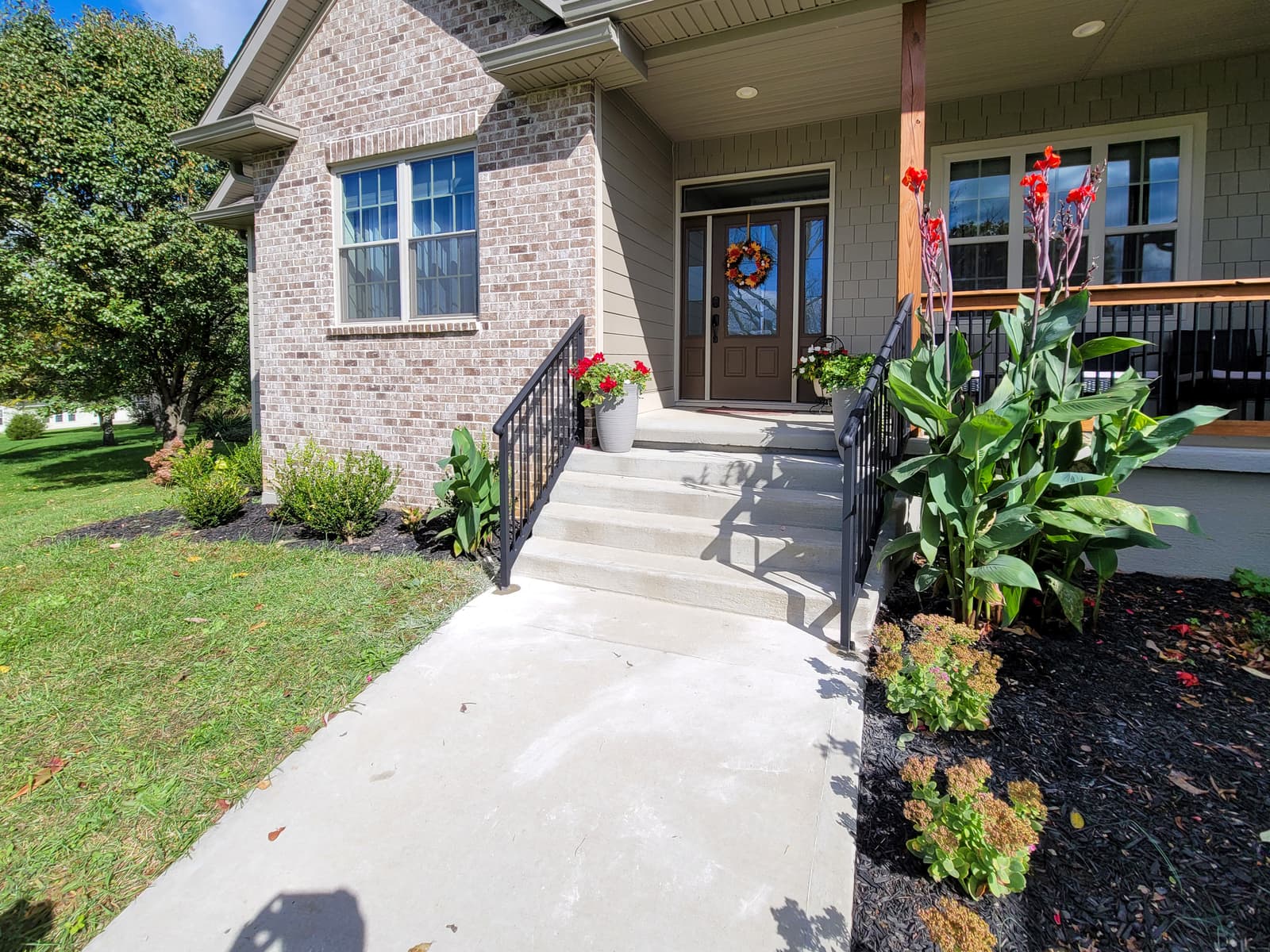 ASB Concrete Step Railing photo in railing work, Central Kentucky.
