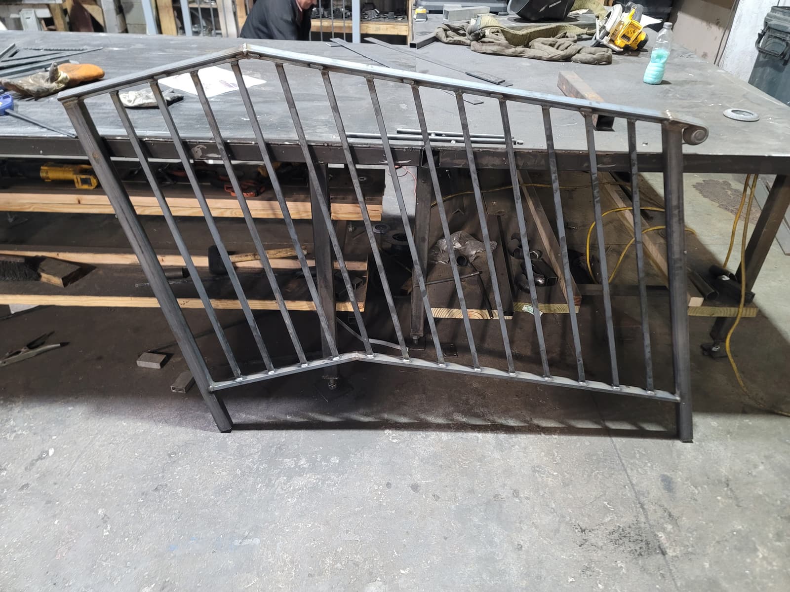 ASB Concrete Step Railing photo in railing work, Central Kentucky.
