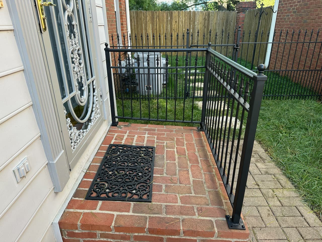 ASB Metal Safety Railing Porch photo in railing work, Central Kentucky.