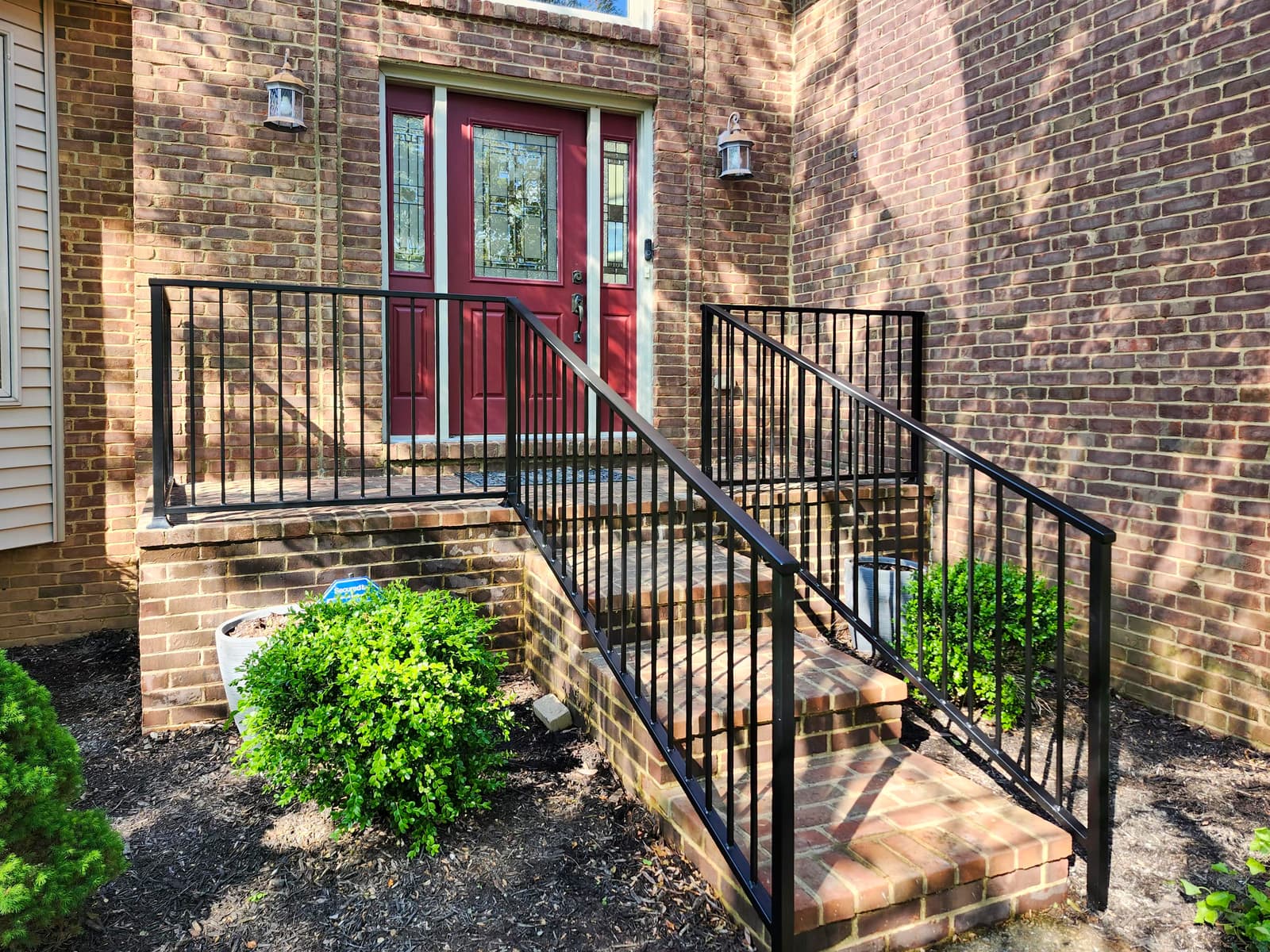 ASB Porch Metal Railing Installation photo in railing work, Central Kentucky.