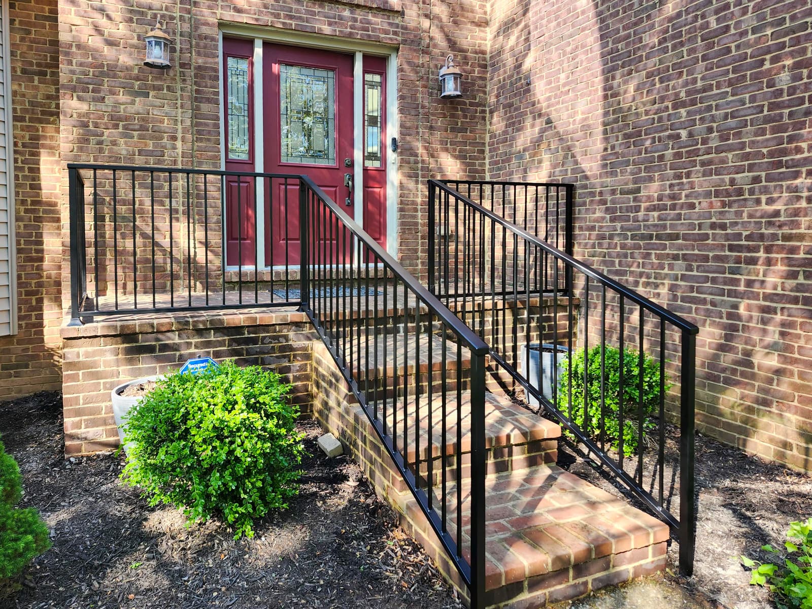 ASB Porch Metal Railing Installation photo in railing work, Central Kentucky.