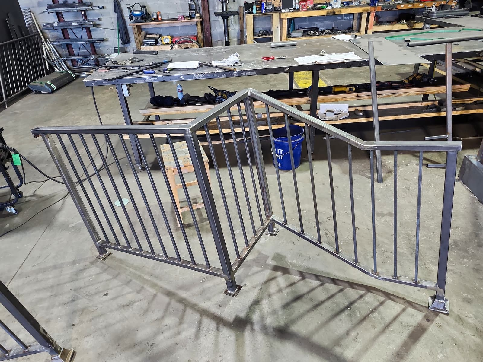 ASB Metal Porch Railing Installation photo in railing work, Central Kentucky.